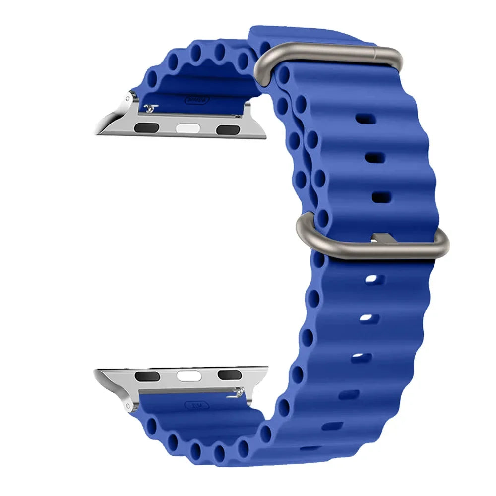 Water-Resistant Breathable Silicone Smartwatch Band Unisex Watch Band Sports Band Replacement Wristband | Sansoti