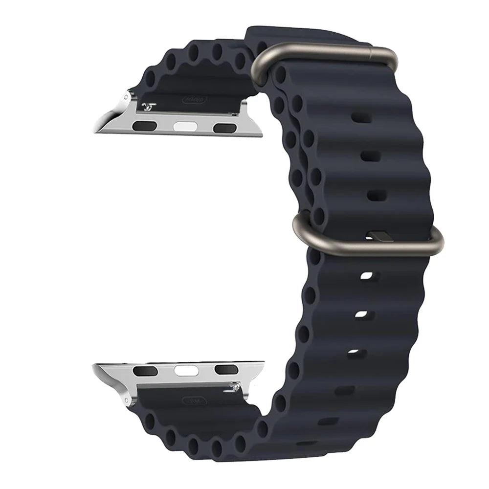 Water-Resistant Breathable Silicone Smartwatch Band Unisex Watch Band Sports Band Replacement Wristband | Sansoti