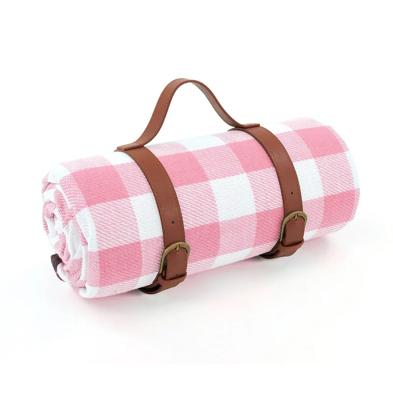 Picknickdecke Wasserdicht Kariert mit Tragegurt 150x200 oder 200x200 cm | Sansoti