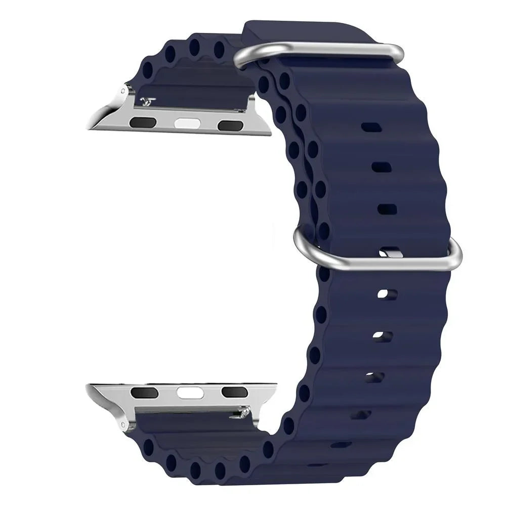 Water-Resistant Breathable Silicone Smartwatch Band Unisex Watch Band Sports Band Replacement Wristband | Sansoti