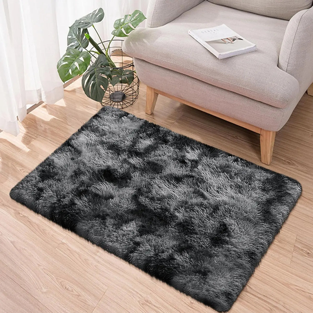 Vloerkleed Tie-Dye Polyester 100x150 cm Antislip Wasbaar Slaapkamer Woonkamer Kinderkamer Decoratief | Sansoti