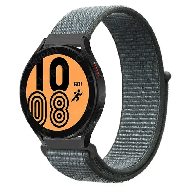 Nylon Sport Strap for Smartwatch 20mm 22mm Breathable Lightweight Loop Wristband Adjustable Training Fitness | Sansoti