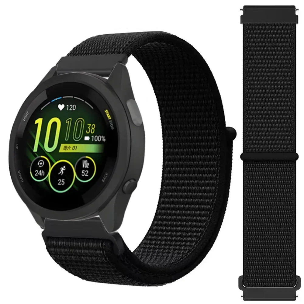 Adjustable Nylon Sport Band for 20mm 22mm Smartwatches Breathable Lightweight Fitness Watch Strap | Sansoti