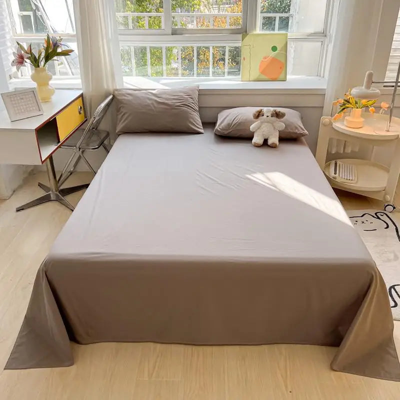 Sansoti | Percale Cotton Bedding Set | 100% Organic | Breathable & Soft | 3-piece