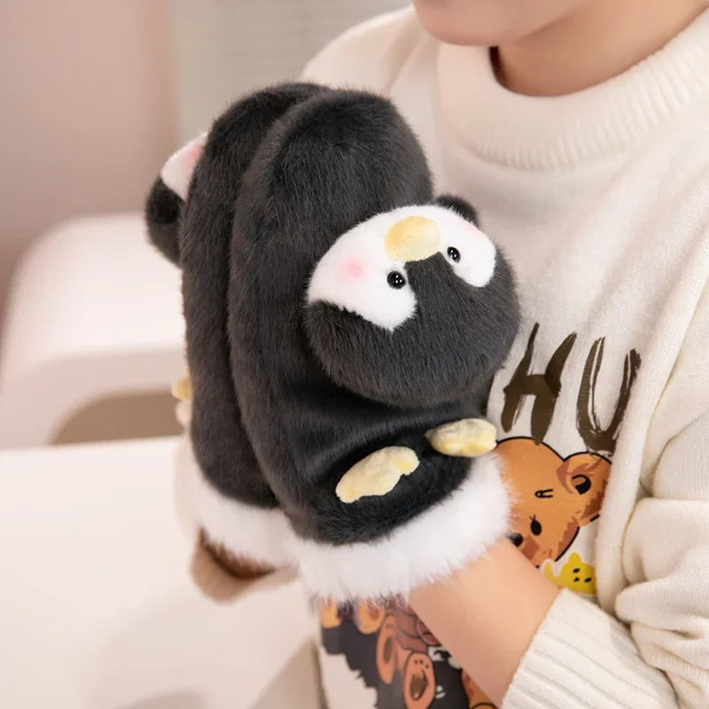 Plush Animal Gloves Unisex Soft Winter Gloves for Children and Adults Warm Comfort | Sansoti