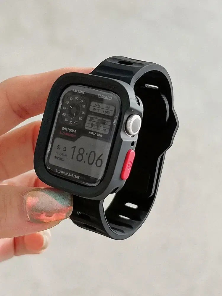 Flexible Comfortable Silicone Smartwatch Band with Quick Release Sports Band 38-49mm Universal Replacement | Sansoti