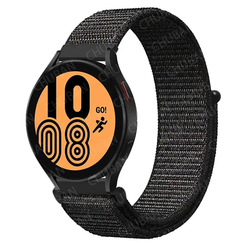 Nylon Sport Strap for Smartwatch 20mm 22mm Breathable Lightweight Loop Wristband Adjustable Training Fitness | Sansoti