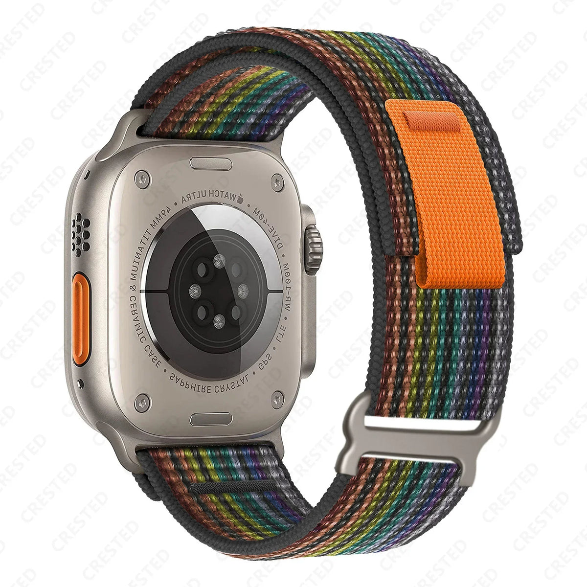 Nylon Smartwatch Trail Loop Strap - Adjustable Sport Strap with Durable Buckle - Multicolored Active Wristband | Sansoti