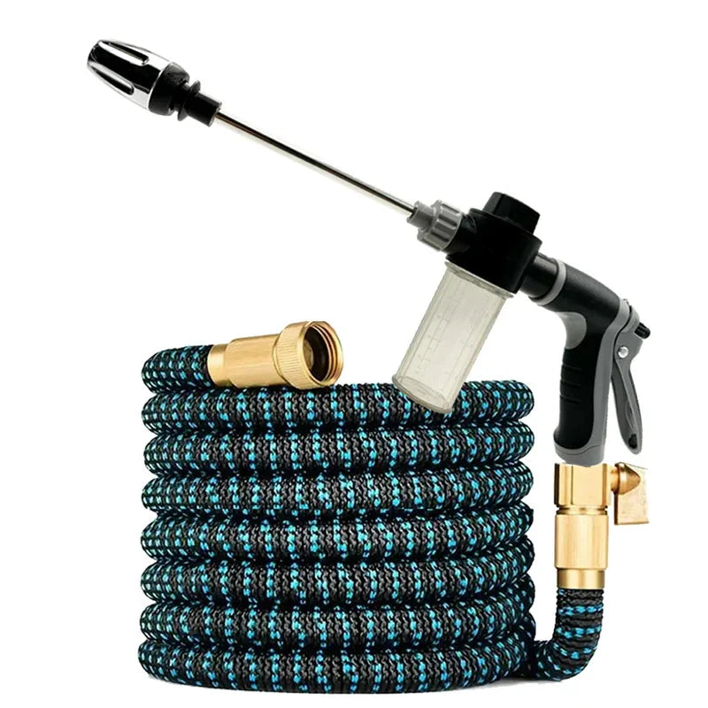 Flexible Garden Hose with High-Pressure Cleaner 7.5-90 meters Extendable | Sansoti