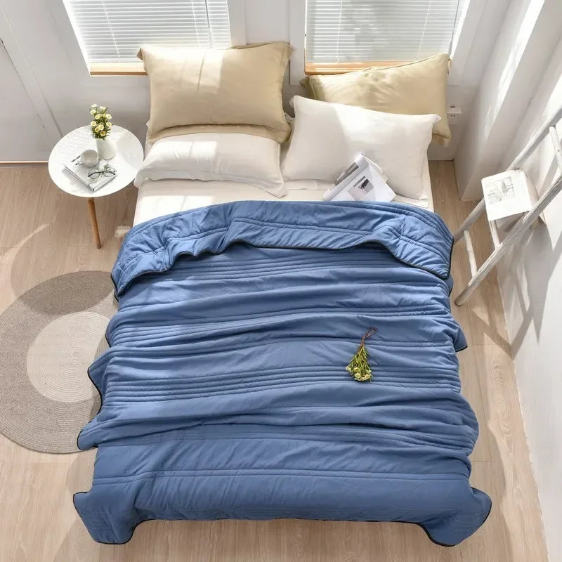 Zomerdeken Gekoeld Effect Polyester 100-200 cm Ademend Lichtgewicht Dun voor Warme Nachten Slaapkamer | Sansoti