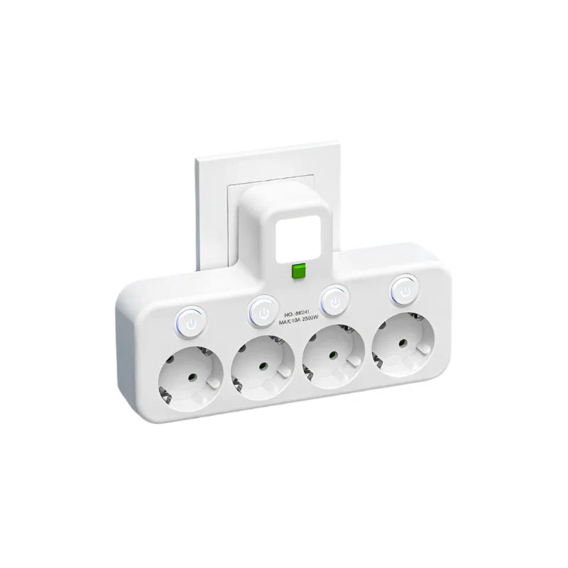 Mehrfachsteckdose mit USB und USB-C, Schalter und Überspannungsschutz | Sansoti