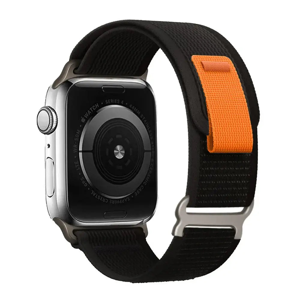 Nylon Smartwatch Band with Hook-and-Loop Closure - Breathable Adjustable Wristband 38-49mm for Sports and Casual Wear | Sansoti