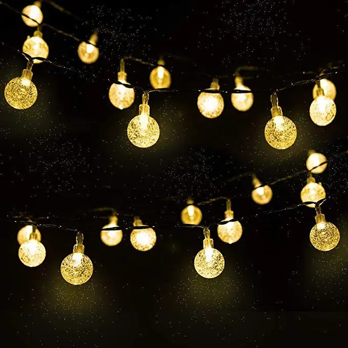Solar-Powered Twinkling Garden Lighting 10 Meters LED String Waterproof IP65 Outdoor Lighting Ambient Lamps for Garden Terrace and Balcony | Sansoti