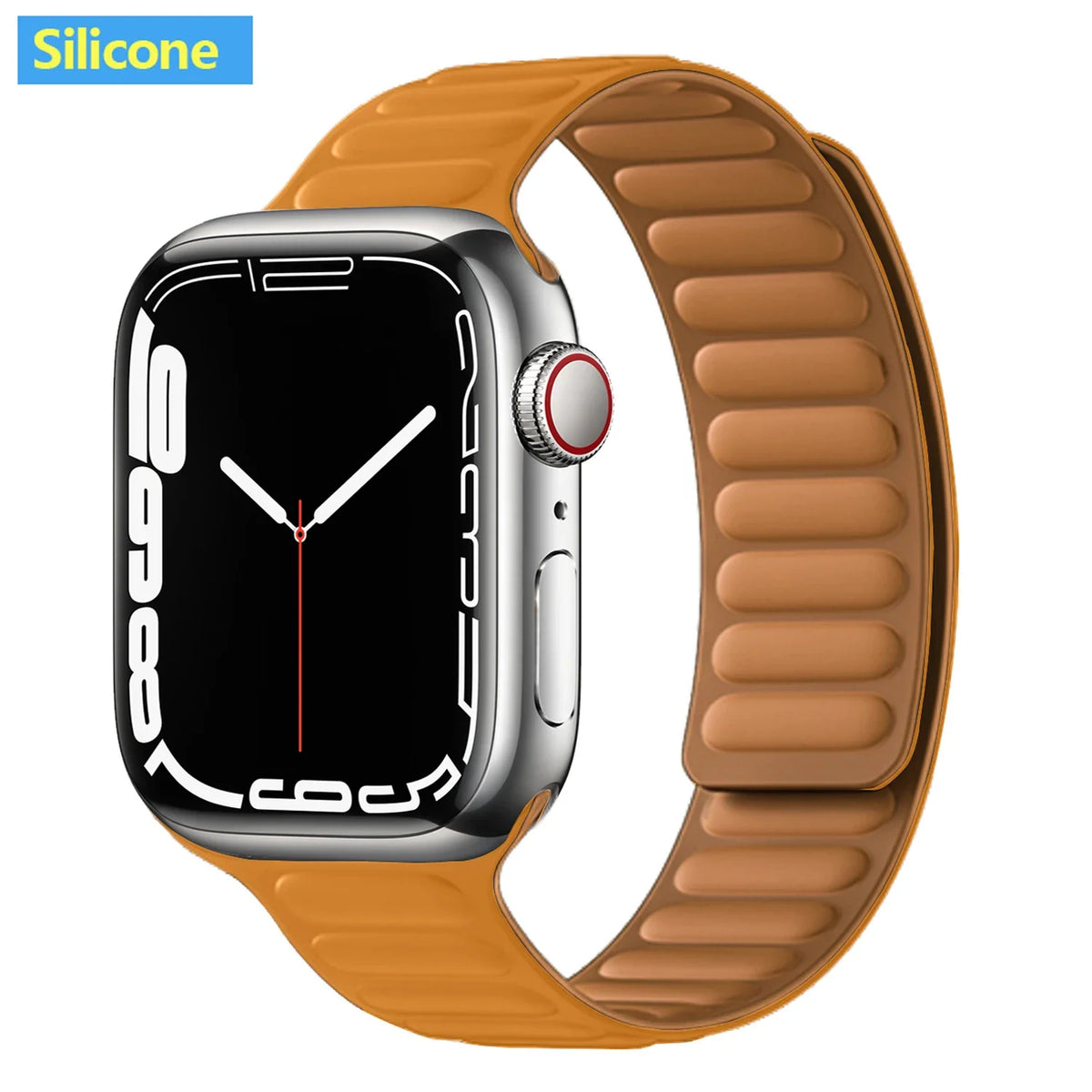 Leather Watch Band with Magnetic Closure 38-49mm Adjustable Smartwatch Accessory Wristband Stylish | Sansoti