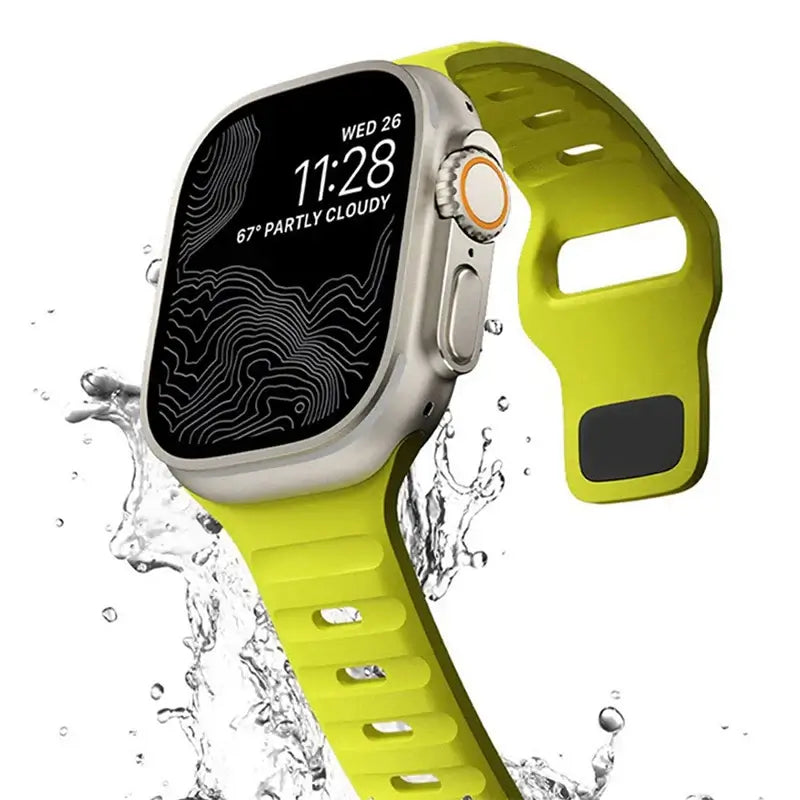 Soft-Fit Adjustable Waterproof Silicone Smartwatch Band Sport Casual Daily Use Watch Strap | Sansoti