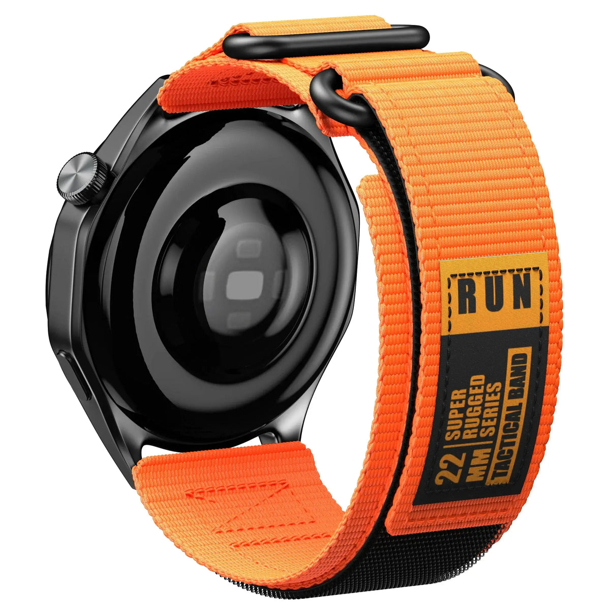 Nylon Smartwatch Strap with Hook-and-Loop Fastener Adjustable 20mm 22mm Sporty Breathable Wristband for Running Fitness | Sansoti
