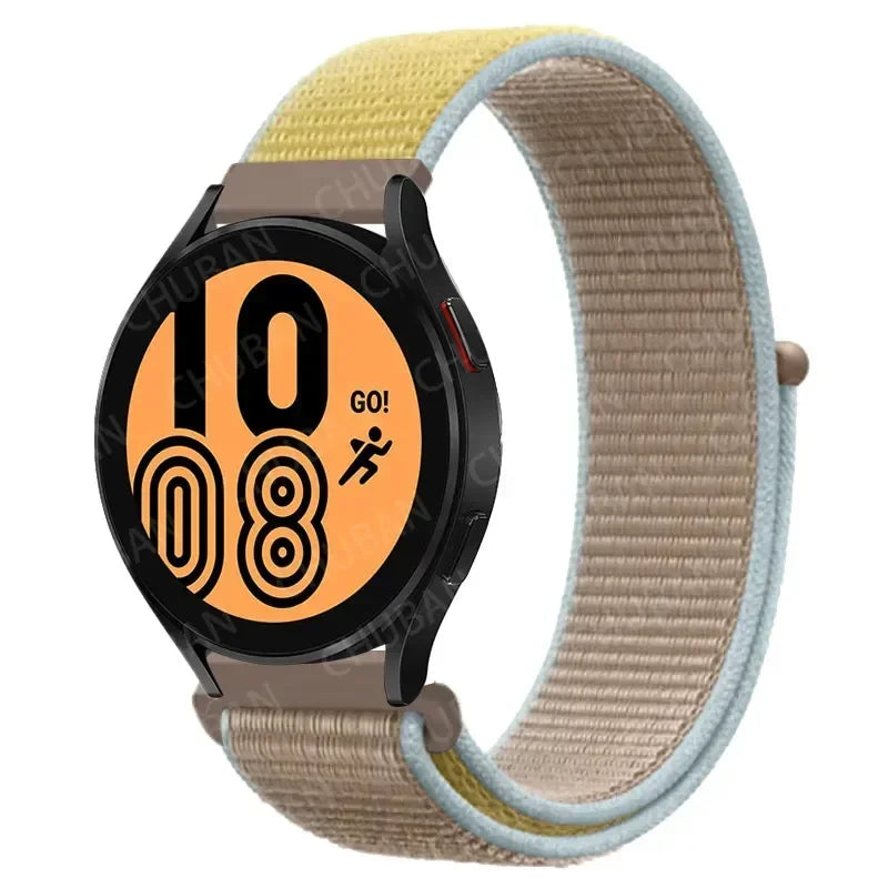 Nylon Sport Strap for Smartwatch 20mm 22mm Breathable Lightweight Loop Wristband Adjustable Training Fitness | Sansoti