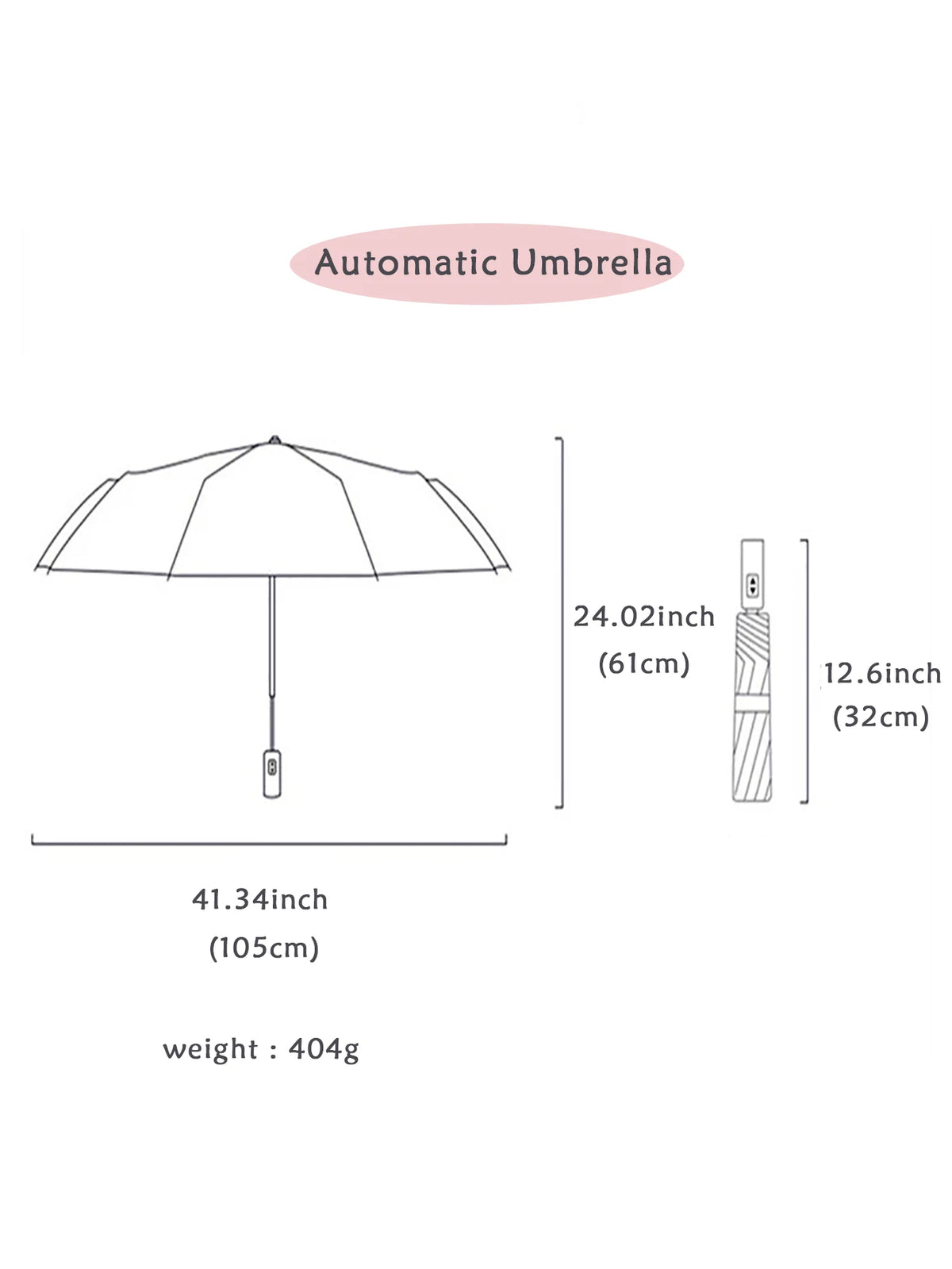 Automatic Storm-Resistant Double-Layer Windproof Folding Rain Umbrella for Adults, Everyday Use | Sansoti