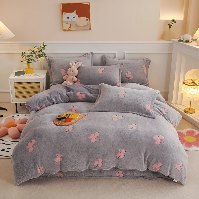 Sansoti | Winter Duvet Cover of Soft Teddy Fleece – Extra Warm & Cozy