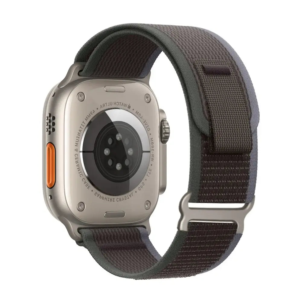 Nylon Smartwatch Band with Hook-and-Loop Closure - Breathable Adjustable Wristband 38-49mm for Sports and Casual Wear | Sansoti
