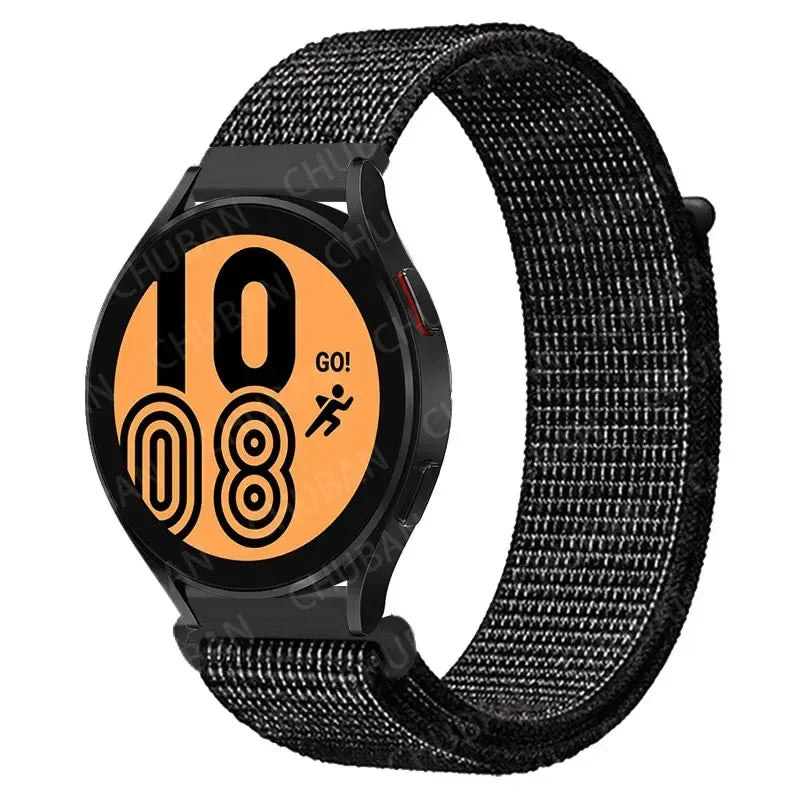 Nylon Sport Strap for Smartwatch 20mm 22mm Breathable Lightweight Loop Wristband Adjustable Training Fitness | Sansoti