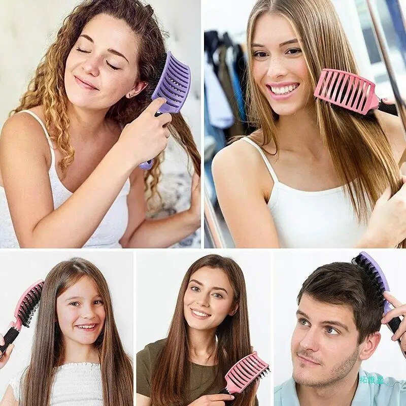 Ontwarrende Haarborstel voor Nat en Droog Haar – Vermindert Haarbreuk – Geschikt voor Alle Haartypes en Texturen | Sansoti
