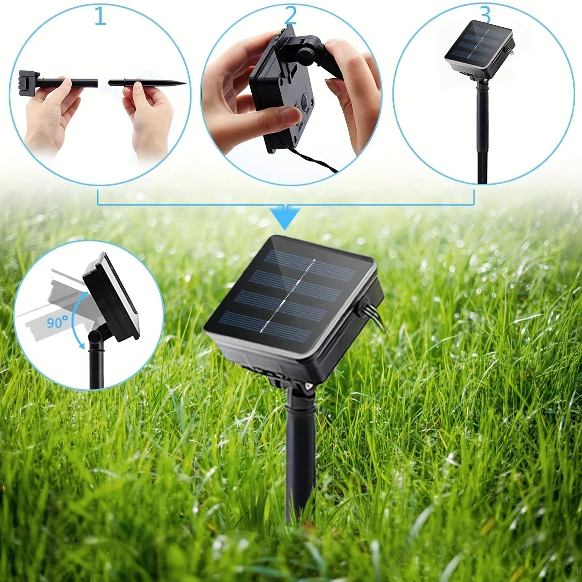 Solar Hemp Rope Garden Lighting 5 Meters with Warm LED Light | Sansoti