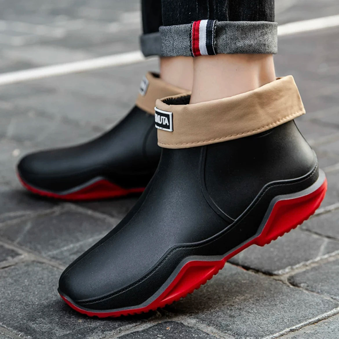 Wasserdichte PVC-Kurzstiefel für Damen und Herren, rutschfest, Regenschutz, Küche, Garten, Outdoor, alle vier Jahreszeiten, Komfort | Sansoti