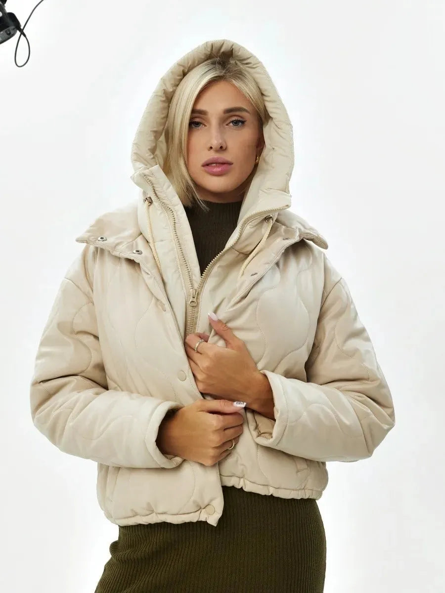 Capuchonsjaal Gebreide Nekwarmer Rits Dames Winter Polyester Katoen Halswarmer Comfortabel Zacht Warm | Sansoti