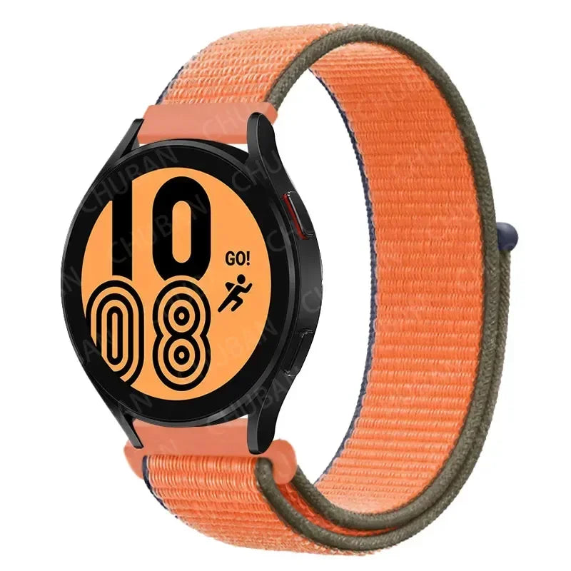 Nylon Sport Strap for Smartwatch 20mm 22mm Breathable Lightweight Loop Wristband Adjustable Training Fitness | Sansoti