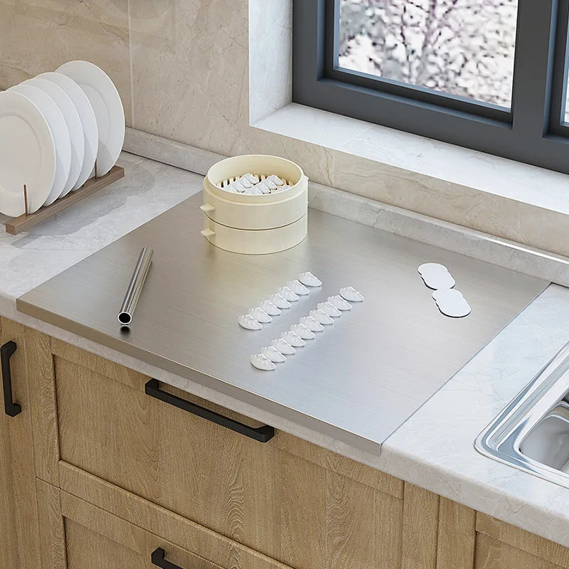 Rostfreies Schneidebrett 60x40cm Doppelseitig Rechteckig Küche Gemüse Fleisch Obst Hygienisch Langlebig | Sansoti