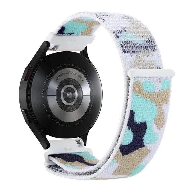 Regulowany nylonowy pasek sportowy do smartwatcha 20mm 22mm, oddychający, lekki pasek do zegarka sportowego i fitnessu | Sansoti