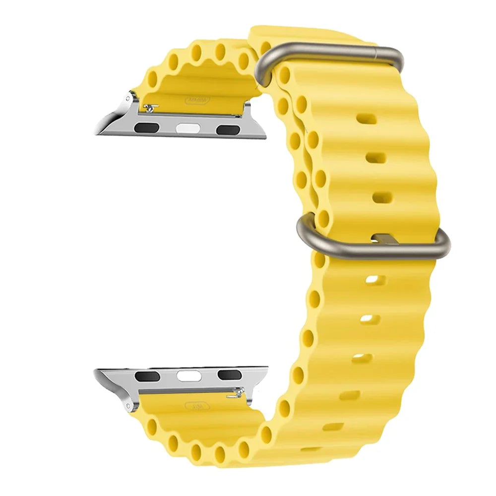 Water-Resistant Breathable Silicone Smartwatch Band Unisex Watch Band Sports Band Replacement Wristband | Sansoti