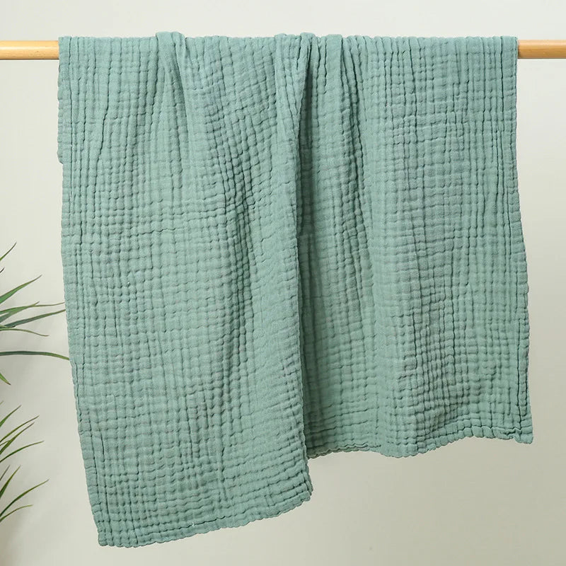 Six-Layer Muslin Baby Blanket Cotton Newborns Crib Blanket Swaddle Stroller Crib Soft Breathable | Sansoti