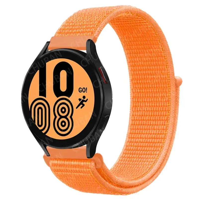 Nylon Sport Strap for Smartwatch 20mm 22mm Breathable Lightweight Loop Wristband Adjustable Training Fitness | Sansoti