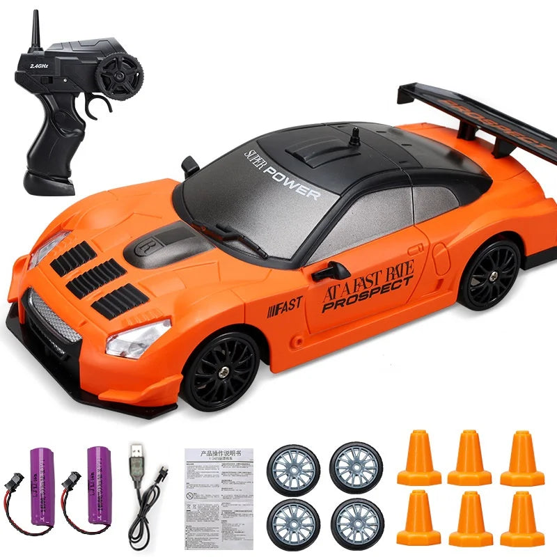 Minidrifter Spielzeugauto RC-Auto Drift Racer 2,4 GHz Fernbedienung Geschwindigkeit Indoor Outdoor Kinder Jungen Mädchen Geschenk ferngesteuertes Auto elektrisches Fahrzeug | Sansoti