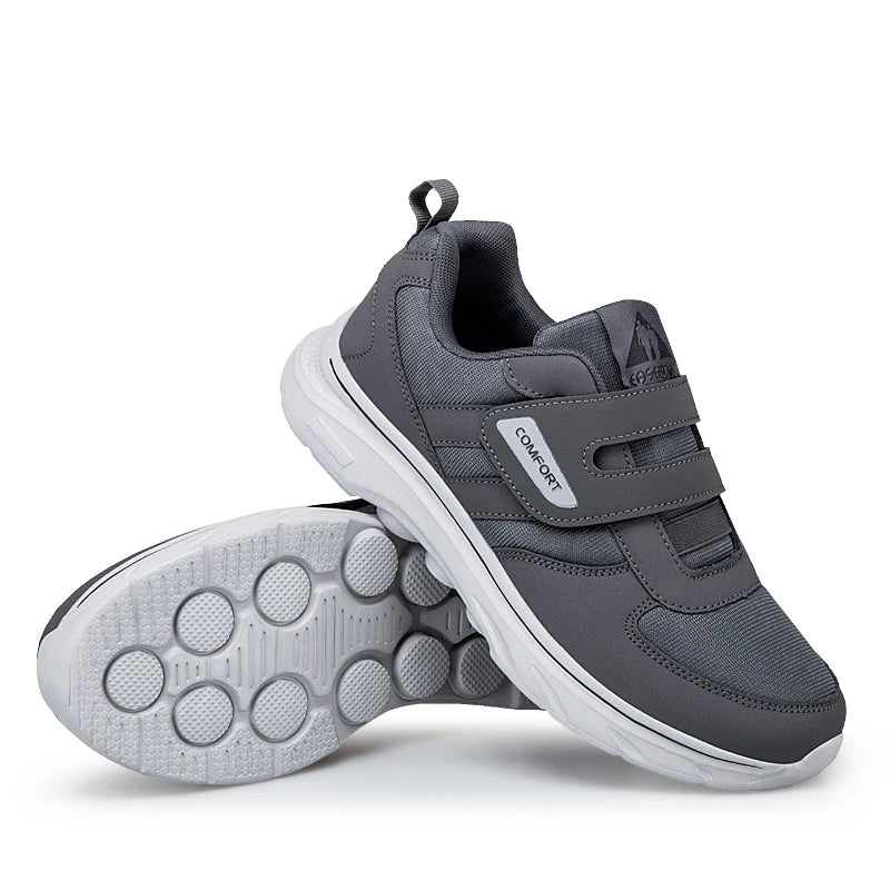 Verstellbare Herren-Wanderschuhe Extra Breit mit weicher Sohle, leichtem Mesh und Komfort für Senioren | Sansoti