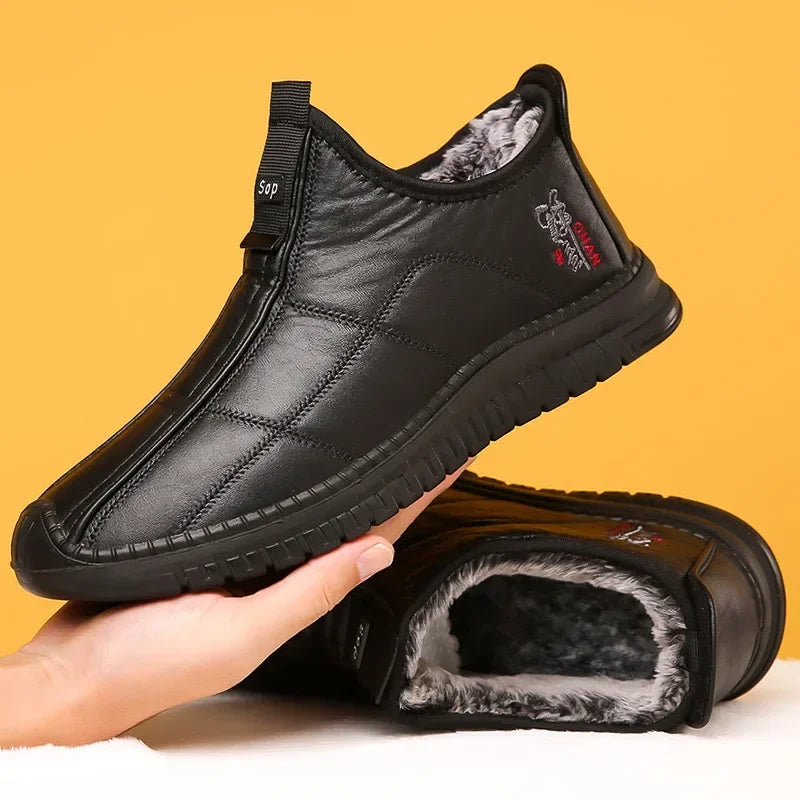Herenlaarzen Winterschoenen Waterdicht Antislip Platform Werkschoenen Maat 38-48 Wandelschoeisel Heren | Sansoti
