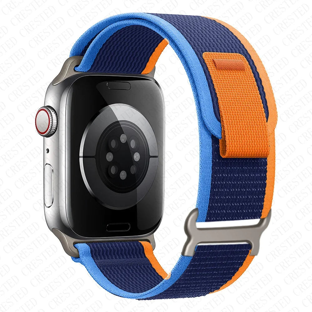 Nylon Smartwatch Trail Loop Strap - Adjustable Sport Strap with Durable Buckle - Multicolored Active Wristband | Sansoti