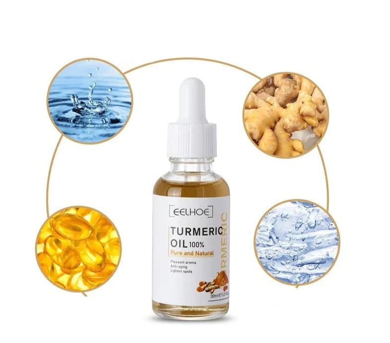 Kurkuma Gesichtsserum gegen dunkle Flecken für ebenmäßigen Teint 30ml | Sansoti