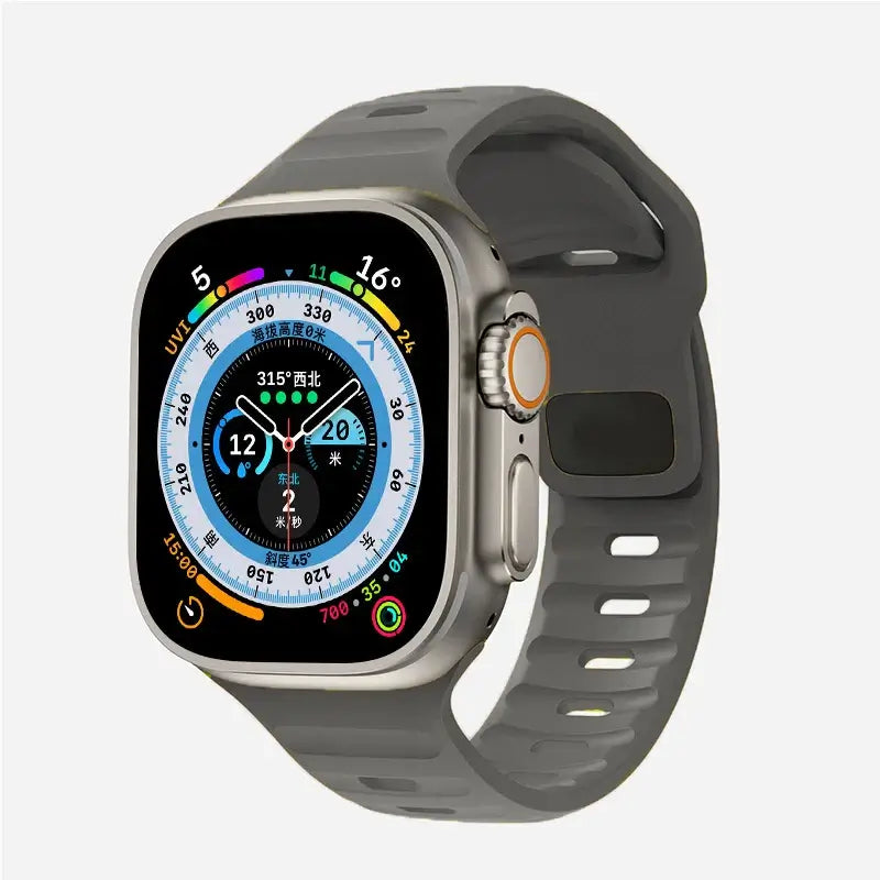 Soft-Fit Adjustable Waterproof Silicone Smartwatch Band Sport Casual Daily Use Watch Strap | Sansoti