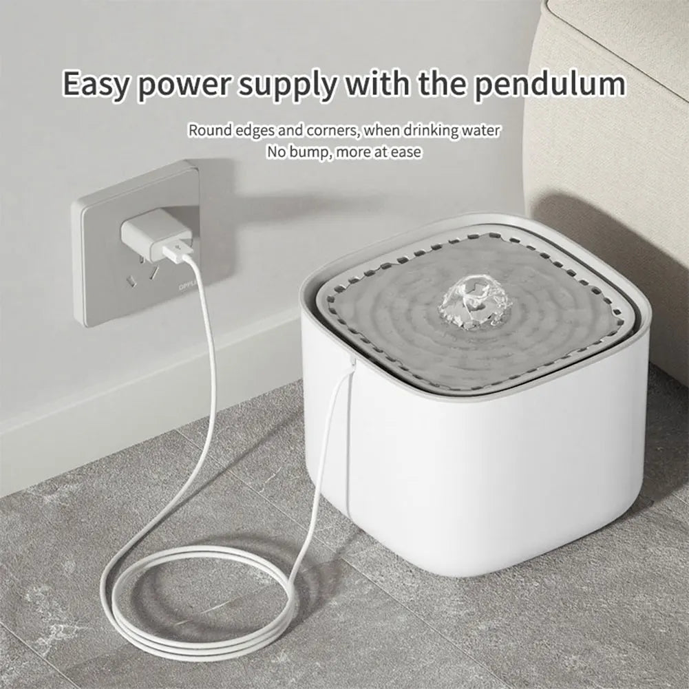 Automatische Drinkfontein voor Katten 3L Draadloos Oplaadbaar USB Filtersysteem Stil Waterdispenser Huisdier | Sansoti