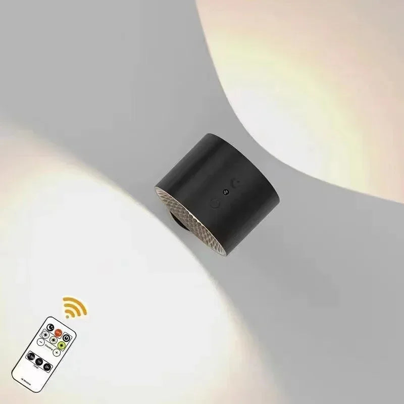 Wireless Rechargeable Wall Light with Touch Control, 360° Rotatable Magnetic Reading Light and Night Light for the Bedroom | Sansoti