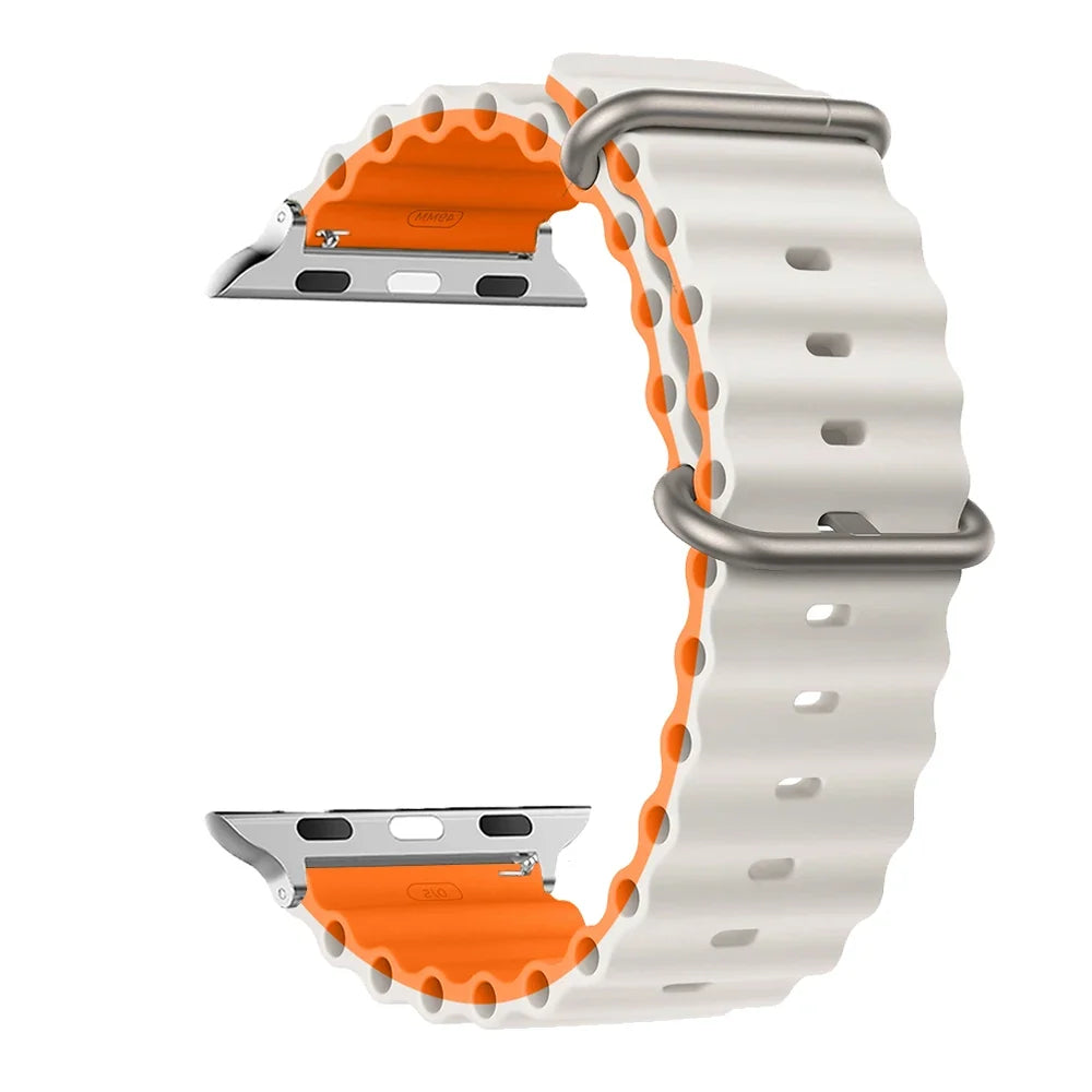 Water-Resistant Breathable Silicone Smartwatch Band Unisex Watch Band Sports Band Replacement Wristband | Sansoti