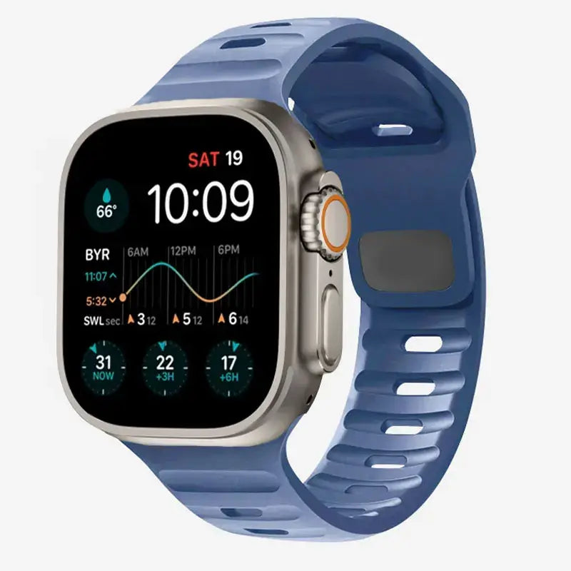 Soft-Fit Adjustable Waterproof Silicone Smartwatch Band Sport Casual Daily Use Watch Strap | Sansoti