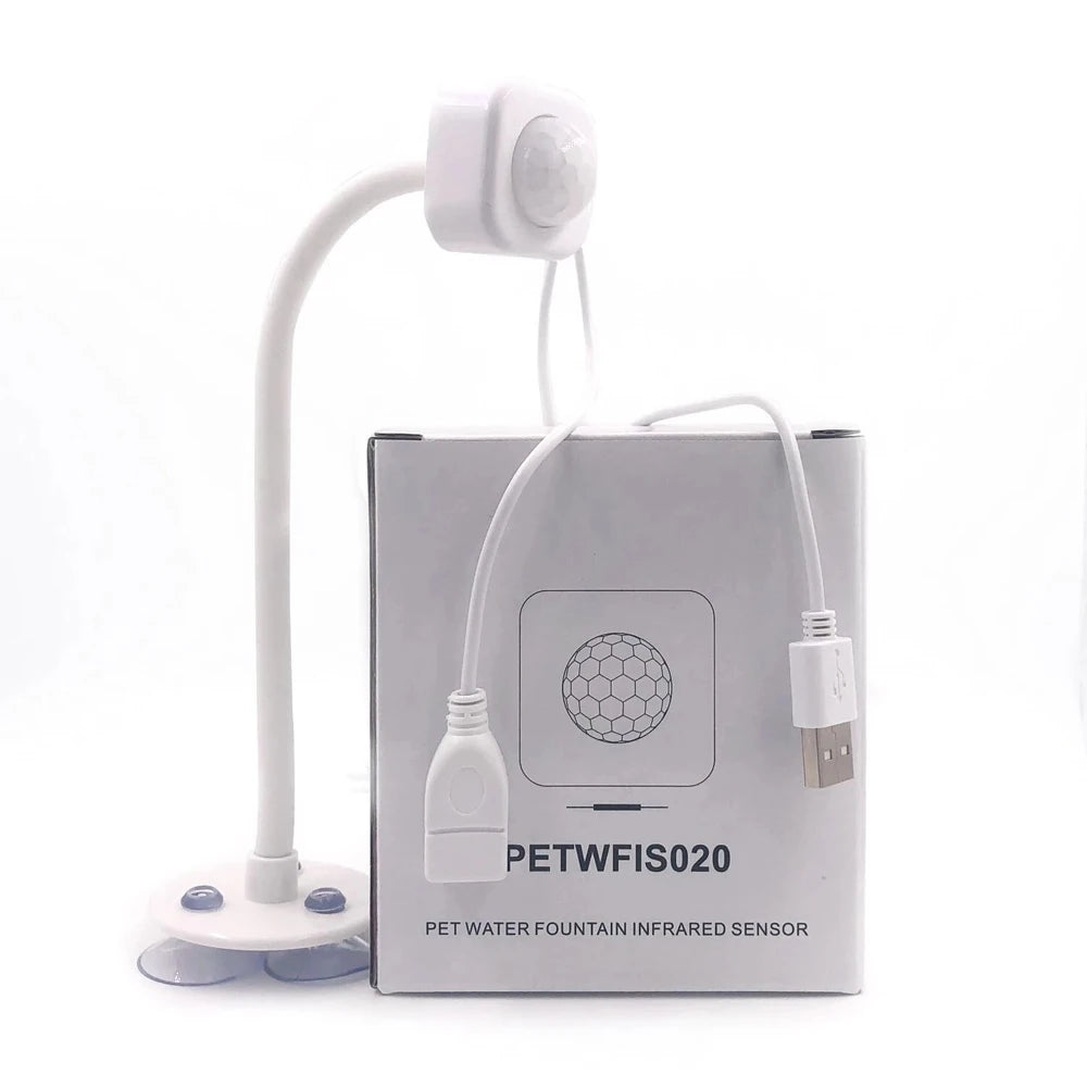 Draadloze Drinkfontein voor Katten en Honden met Bewegingssensor Oplaadbaar USB Automatische Watervoorziening | Sansoti