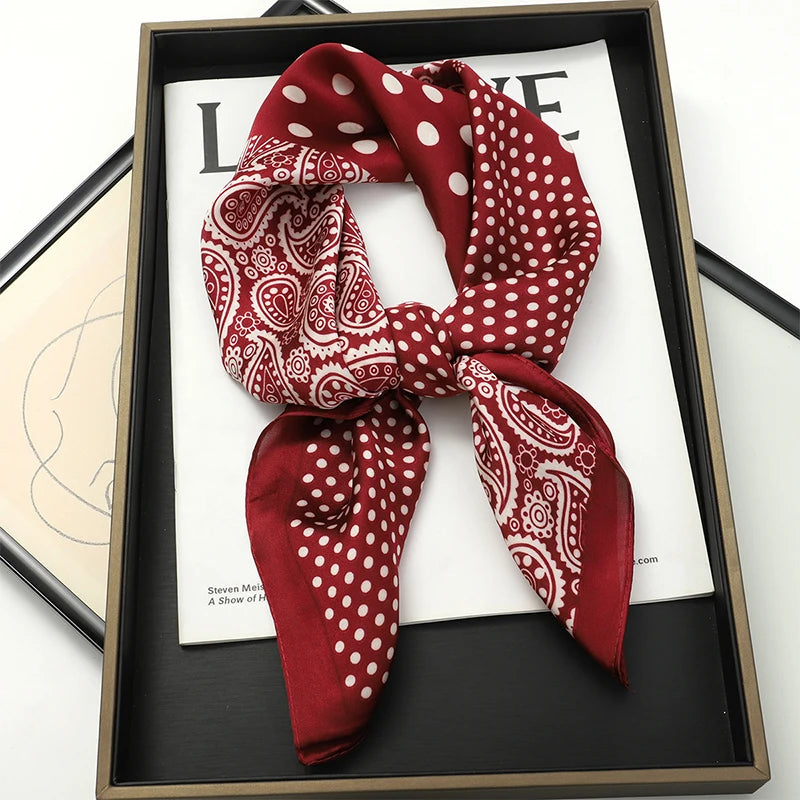 Vierkante Sjaal 70x70 cm Polyester Multifunctioneel Haarband Nekdoek Dames Vier Seizoenen Decoratief | Sansoti