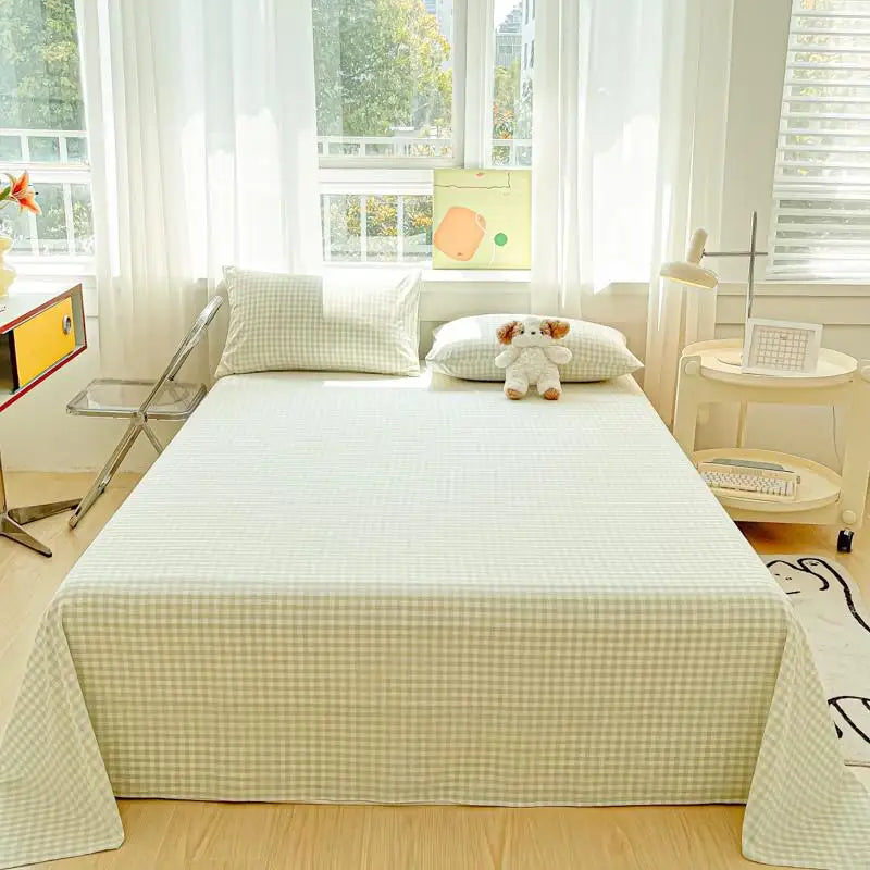 Sansoti | Percale Cotton Bedding Set | 100% Organic | Breathable & Soft | 3-piece