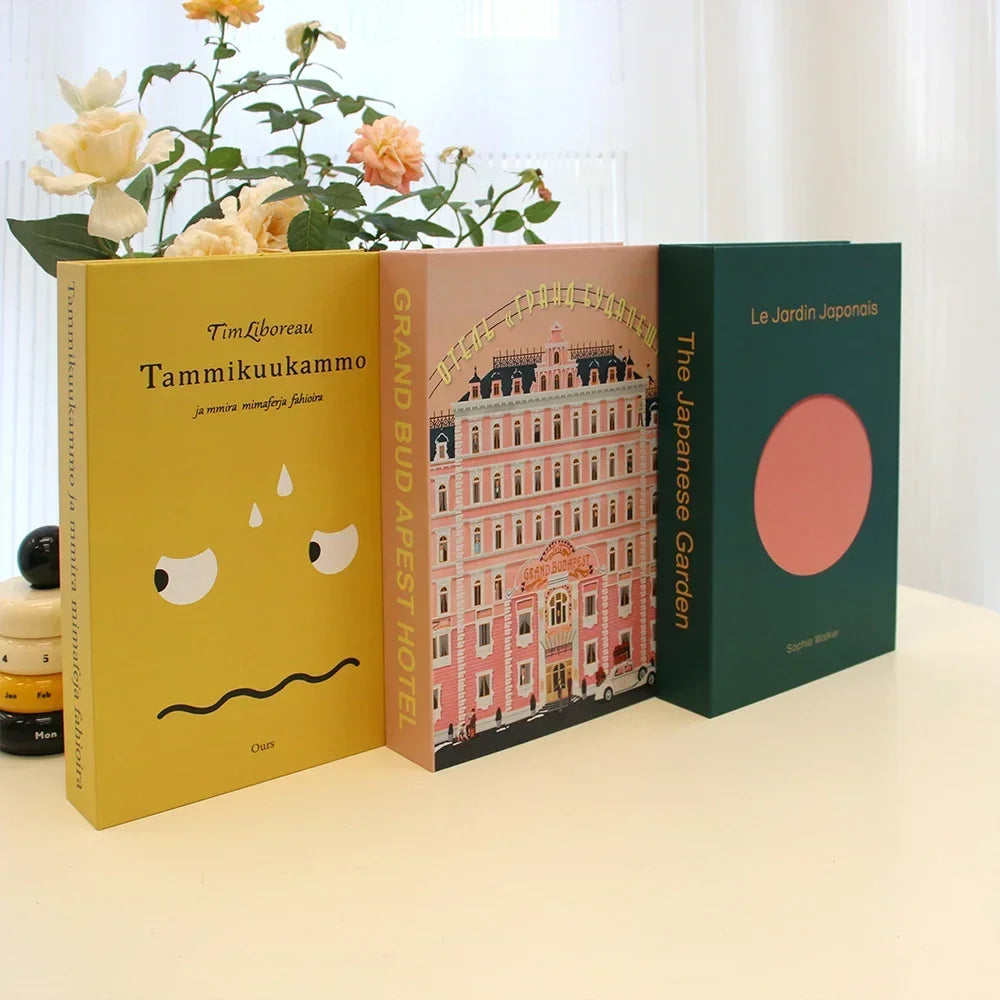 Couchtisch Dekoration Bücher Set 3 Stück Klappbares Design Kaffeetisch Styling | Sansoti