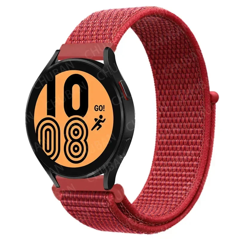 Nylon Sport Strap for Smartwatch 20mm 22mm Breathable Lightweight Loop Wristband Adjustable Training Fitness | Sansoti